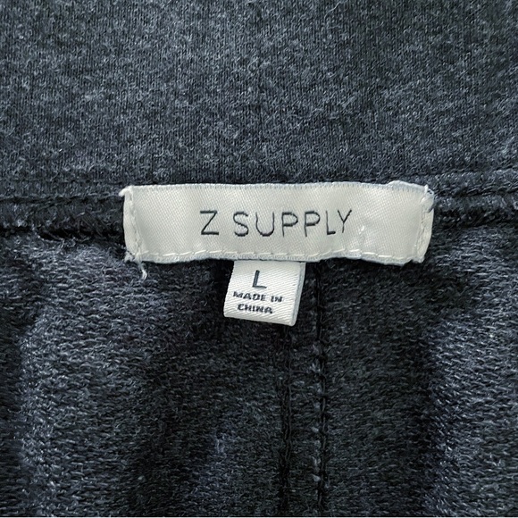 Z SUPPLY Women’s Dark Charcoal Mini Skirt Size L – Casual Lounge Pull-On Pockets - Picture 4 of 7